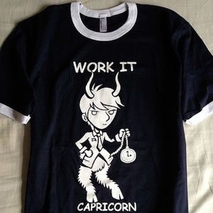 Capricorn sign American apparel t-shirt