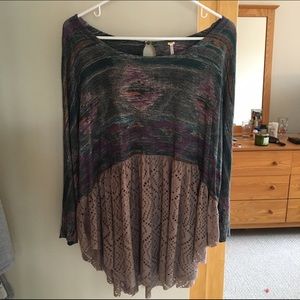 Free People Watercolor Top