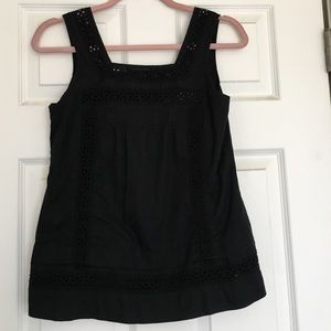 Black embroidered Gap Tank top