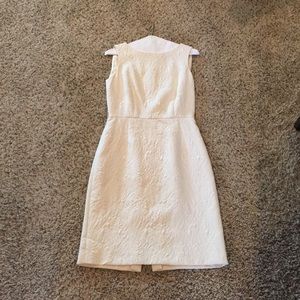 Antonio Melani White Jacquard Dress