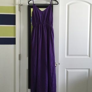 Purple lightweight maxi dress