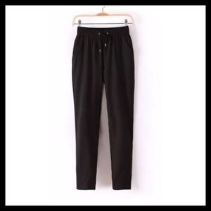 Black Capri Harem Pants
