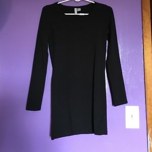 Body Con Black Long Sleeve Dress