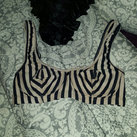 Striped bralette