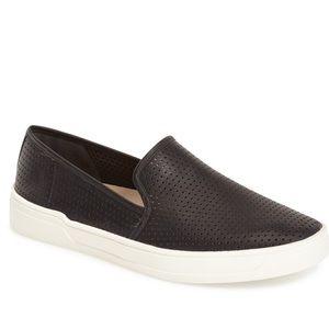 Via Spiga Galea 5 Black Laser Cut Slip-ons