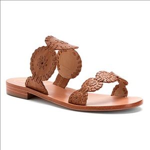 BRAND NEW 🍀 Jack Rodgers sandals size 9.5 Cognac