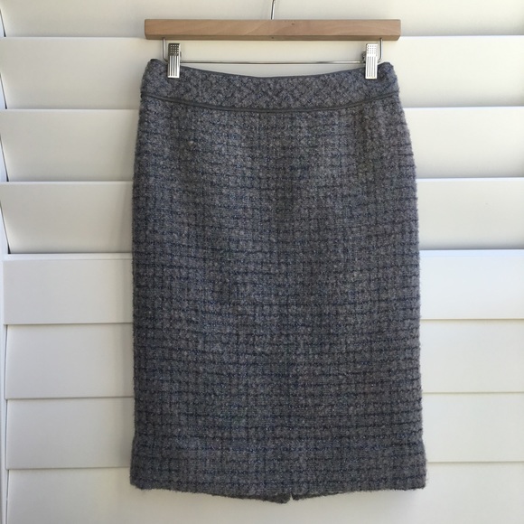 JCrew No. 2 Pencil Skirt (Metallic Bouclé) - Picture 2 of 6