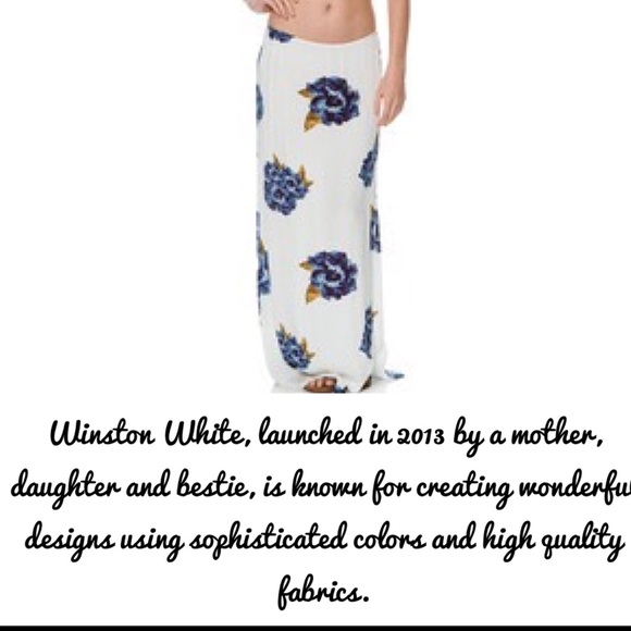 NWT WINSTON WHITE 'DARIA' MAXI FLORAL SKIRT - Picture 7 of 8