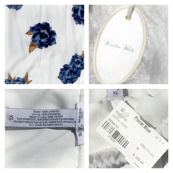 NWT WINSTON WHITE 'DARIA' MAXI FLORAL SKIRT - Picture 3 of 8