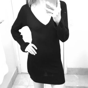 French Connection black sweaterdress