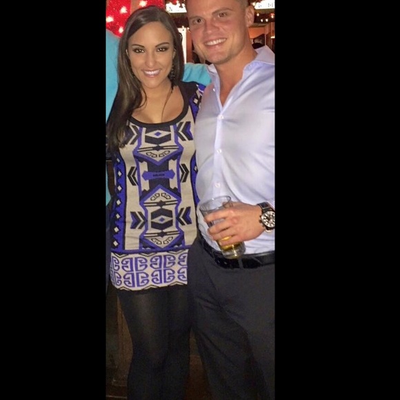 Quarter sleeve multi print sweater dress - Picture 3 of 4