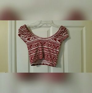 Tribal crop top.