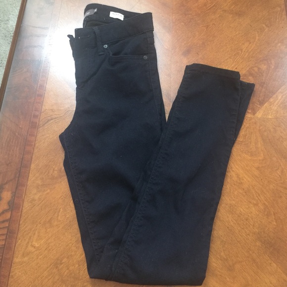 Dark blue skinny jeans!