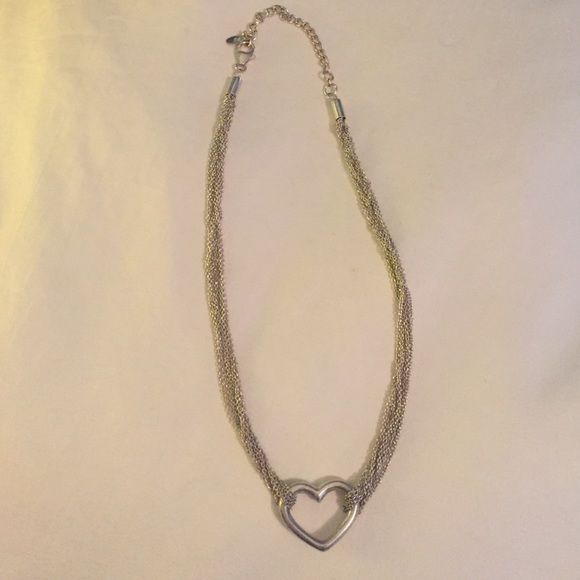 Silver heart necklace