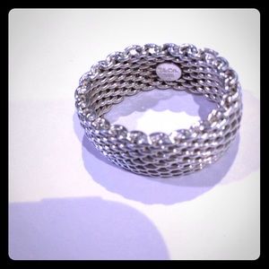 Tiffany & Co. Sterling Silver Somerset Mesh Ring