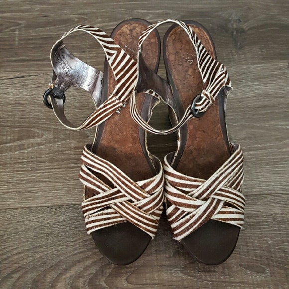 Sam Edelman calf hair zebra print wedge heels