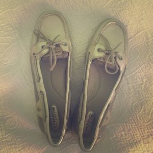 Sperry Tan/Gold Boat Shoe