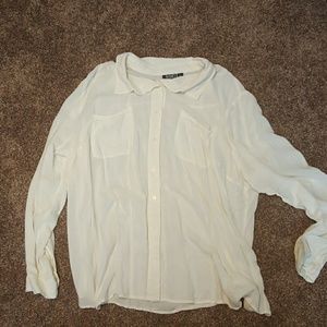 White button down top