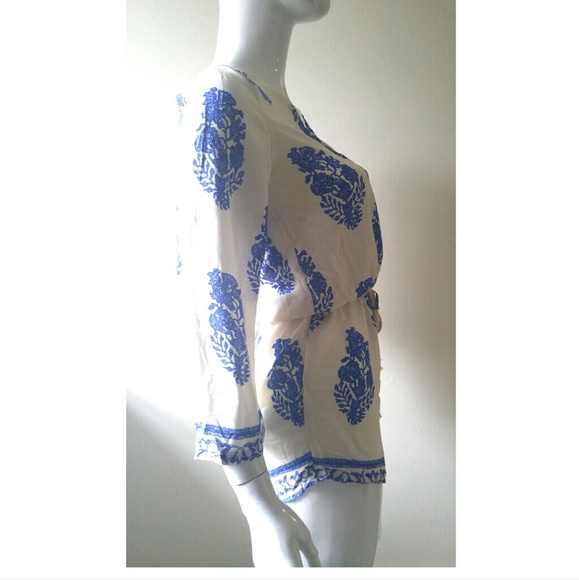 Leaf Print Romper - Picture 3 of 3