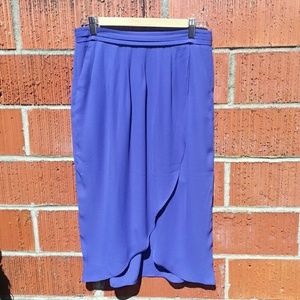 NWOT Cobalt Blue high-low skirt