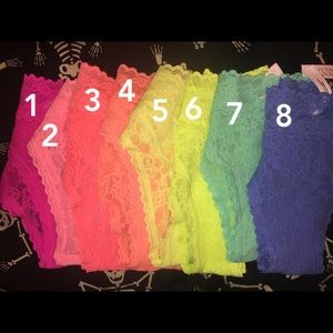 8 BRAND NEW Victoria Secret Lace Panties