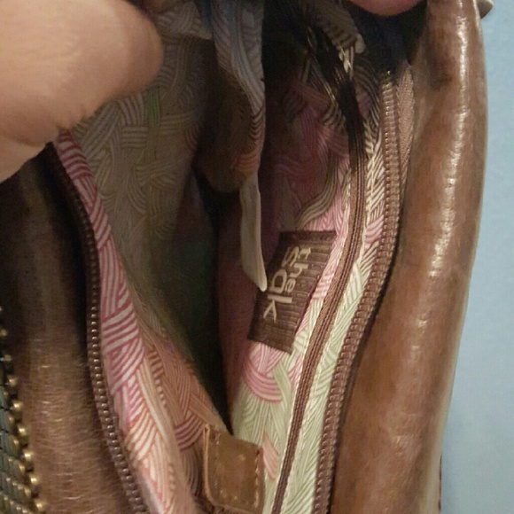 The Sak Trinity Flap Crossbody in Gold (Walnut) - Picture 4 of 4