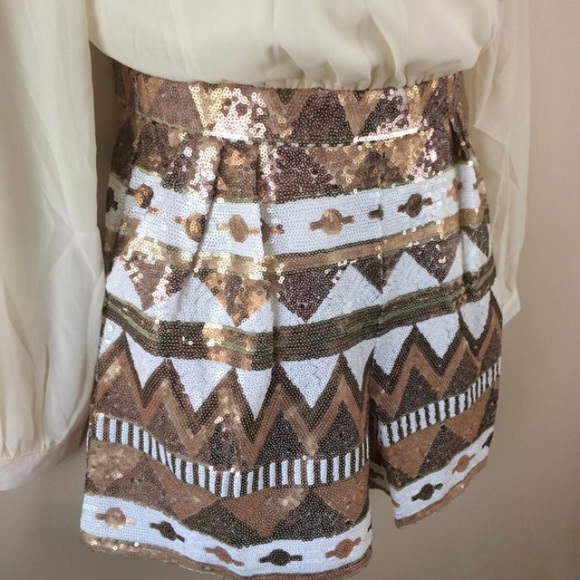 RL} Ivory & Copper Aztec romper✨HP✨ - Picture 3 of 4