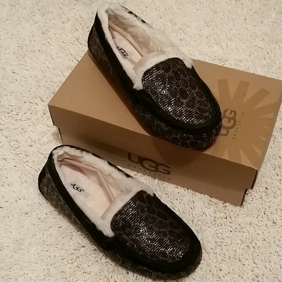 ugg australia ansley glitter moccasin slippers ugg australia ansley glitter moccasin slippers