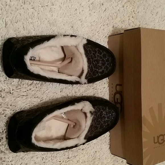 ugg australia ansley glitter moccasin slippers ugg australia ansley glitter moccasin slippers