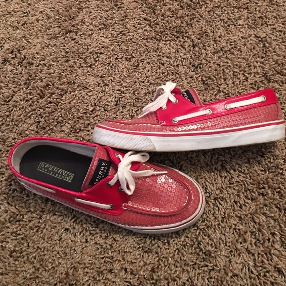 Red sequin Sperry's! - Picture 2 of 2
