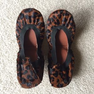 Yosi Samra cheetah print flats