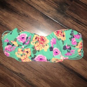 Target  floral bathing suit top.