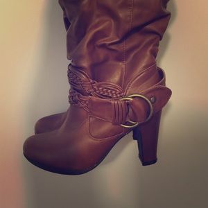 Fashion Heeled Riding Boots
