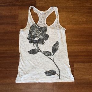 Rose Burnout Tank