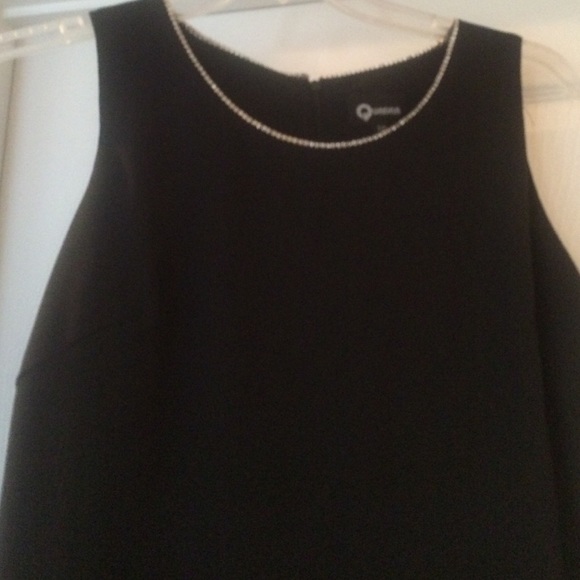 Black size 12 dressy dress with rhinestones