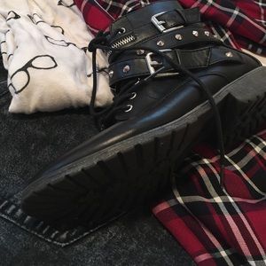 Studded Combat Style Booties