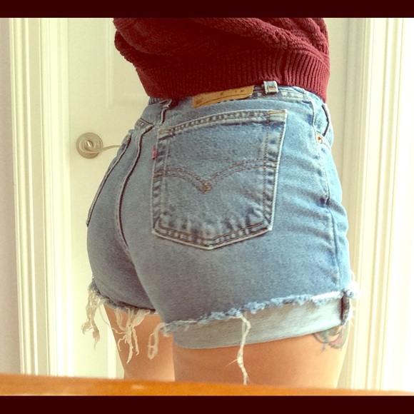 High Waisted Denim Shorts