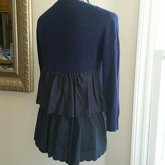 Juicy couture bird line cashmere and silk cardigan
