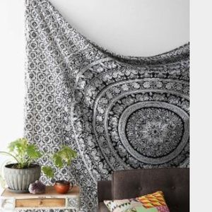 Boho black and white tapestry perfect 4 beach