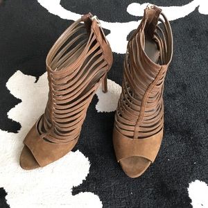Strappy Brown Heels