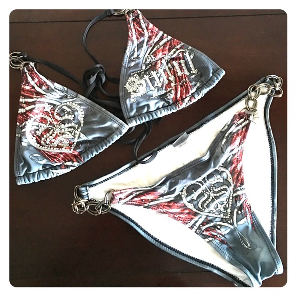 Jeweled Sinful brand swimming suit!