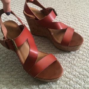 Mossimo wedge strappy sandals