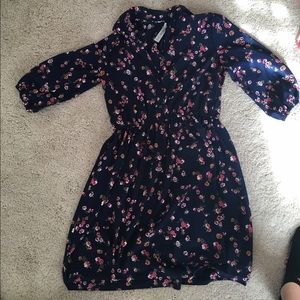 Flower printed dress