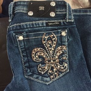 Miss me jeans kids size 14 also fits a size 24