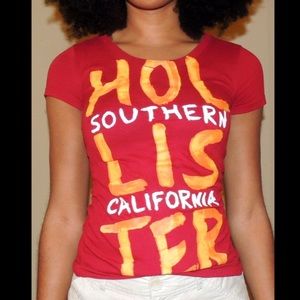 Red Hollister tee