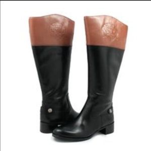 Two toned Franco Sarto leather riding boots