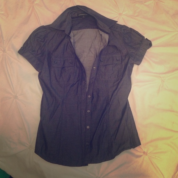 Denim blouse