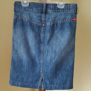 Jean mini skirt