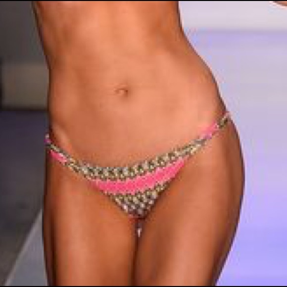 Other - Frankie's Bikinis Pink Ikat Bottoms