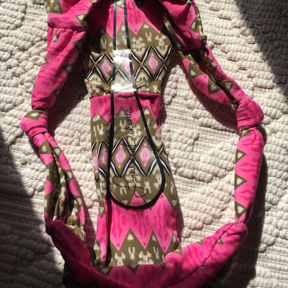 Frankie's Bikinis Pink Ikat Bottoms - Picture 3 of 4